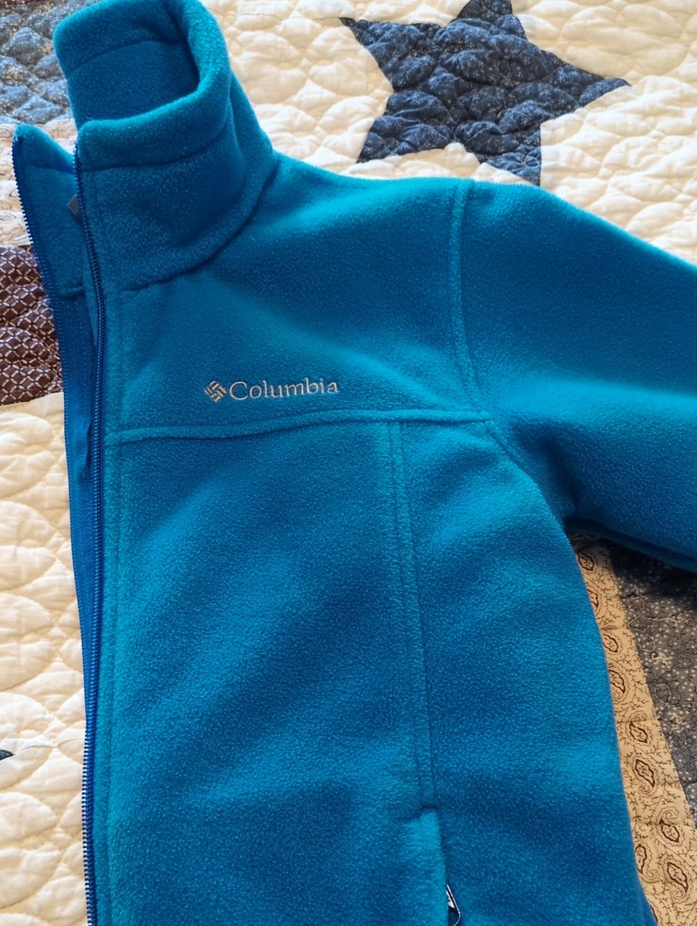 Columbia Teal Blue Fleece Jacket